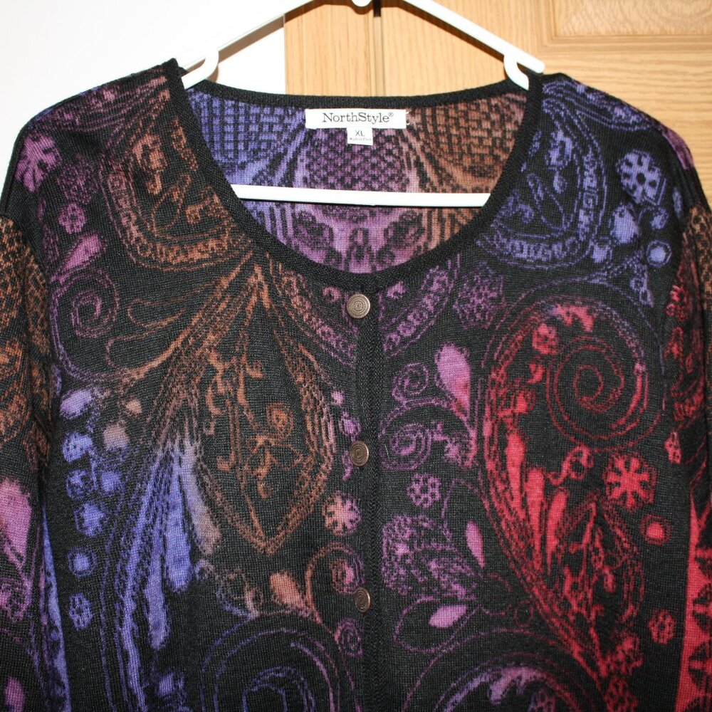 Jewel Tones Cardigan by Northstyle size XL